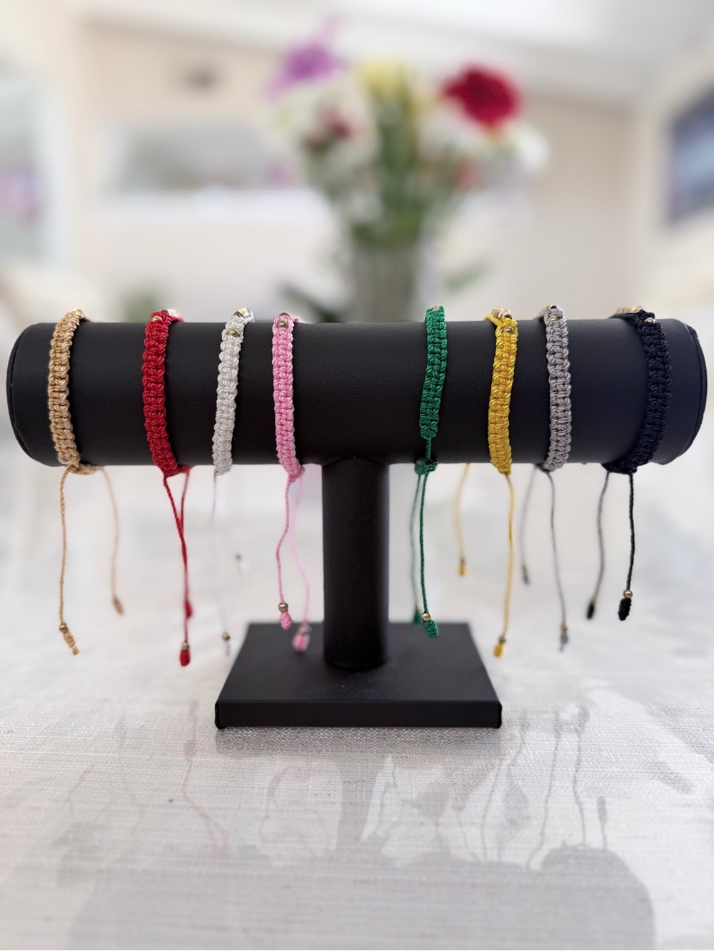 Adjustable Bracelet with Gold Accents - Pick one